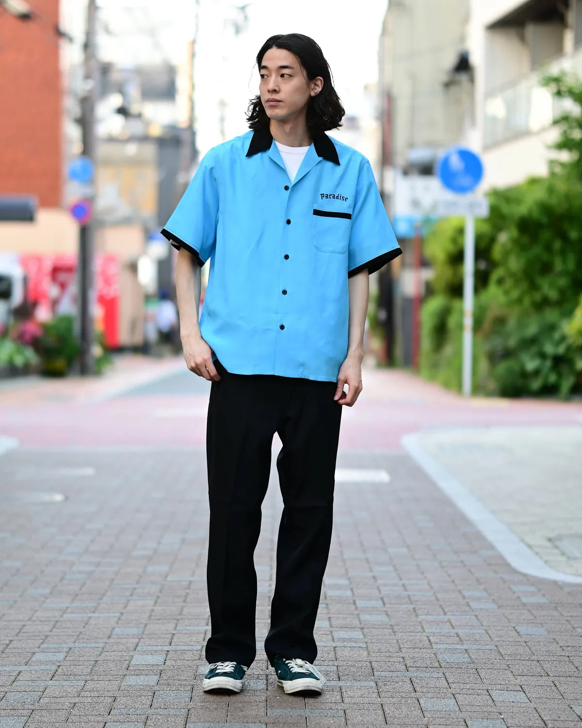 WACKO MARIA(ワコマリア) / OMBRE CHECK OPEN COLLAR SHIRT S/S -TYPE