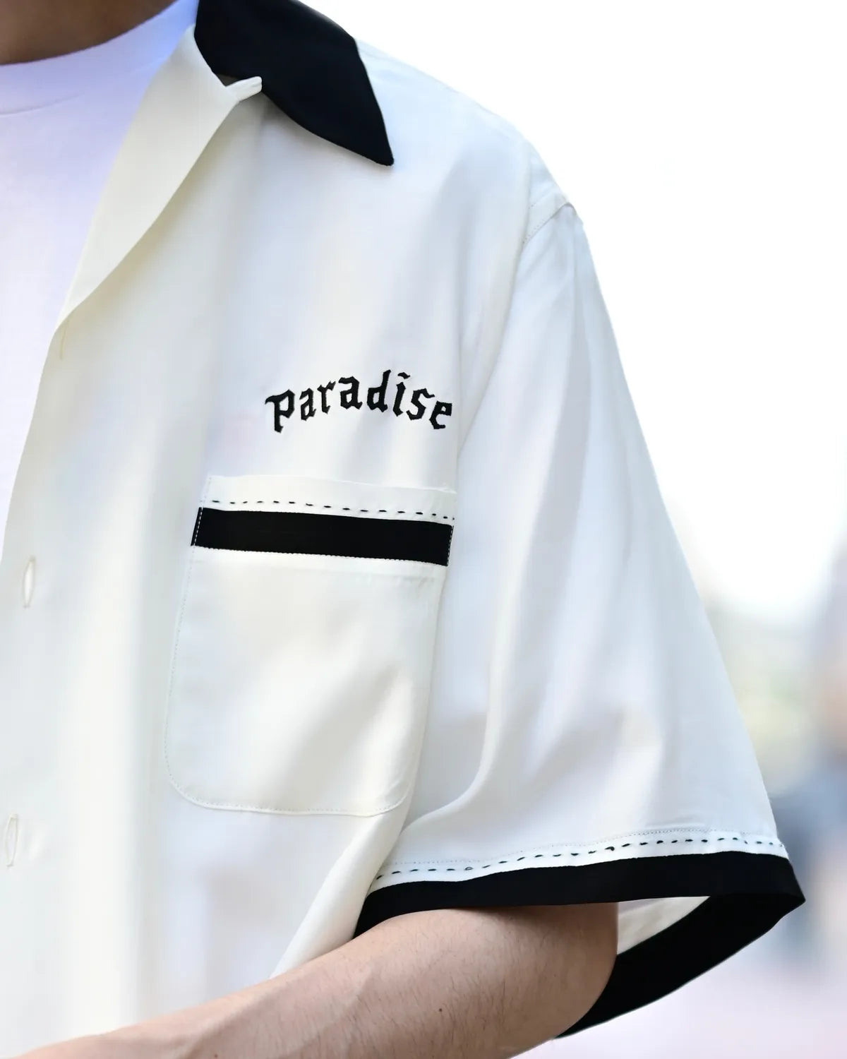 ワコマリア WACKO MARIA 半袖シャツ WACKO MARIA(ワコマリア) / OMBRE CHECK OPEN COLLAR SHIRT S/S -TYPE