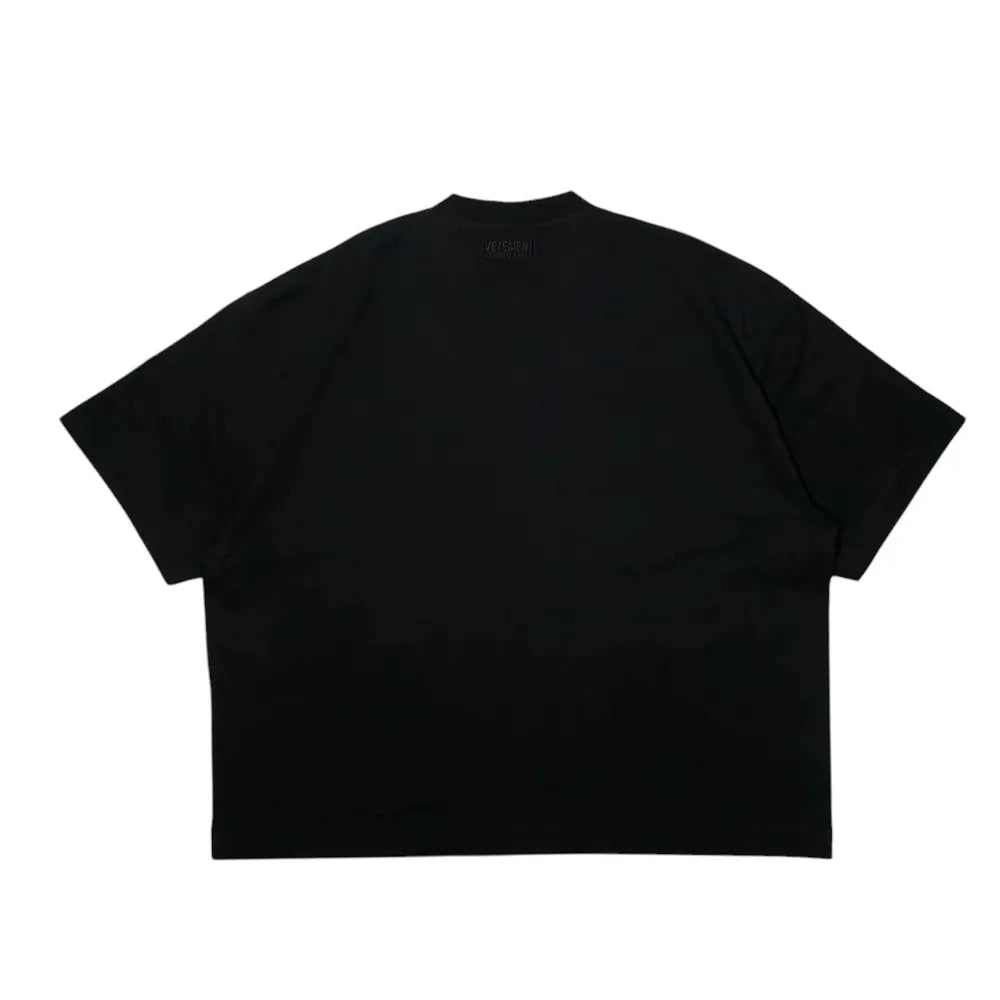 VETEMENTS / OVAL LOGO CROPPED BOXY T-SHIRT (UA66TR600E1000)