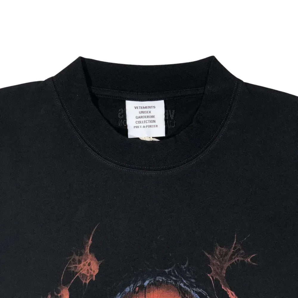 VETEMENTS / DEATH METAL OVERSIZED T-SHIRT (UA66TR640BR1000)