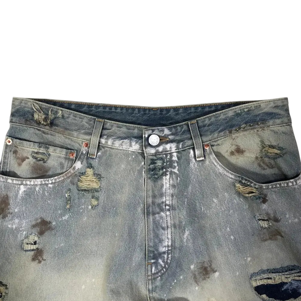 VETEMENTS / TRASHED BAGGY JEANS (UA66PA590L2804)