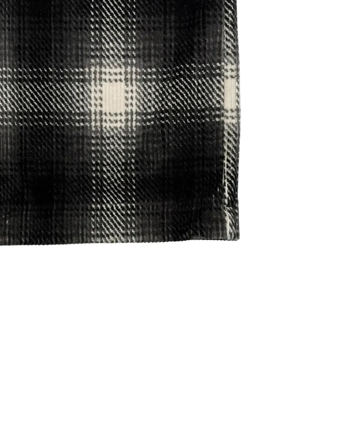 PHEENY / Ombre Check Stretch Corduroy Wide Pants (PA26-CS16)