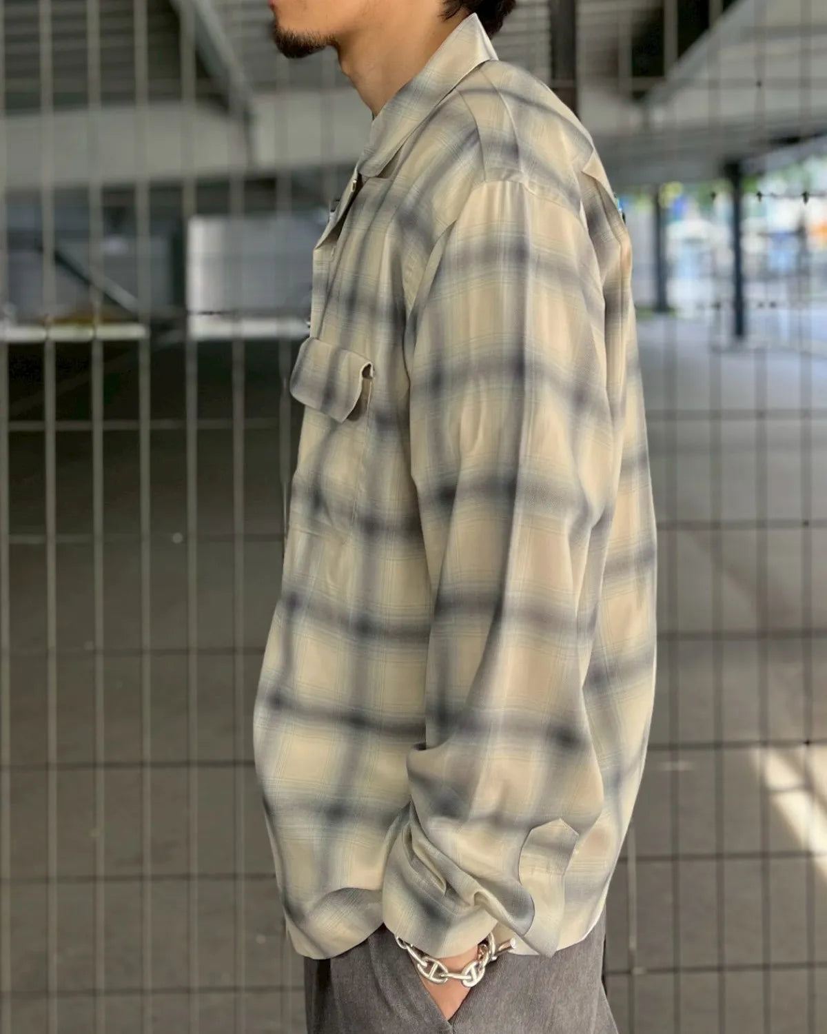 SEQUEL(シークエル) / OMBRE CHECK LONG SLEEBE SHIRT | 公式通販