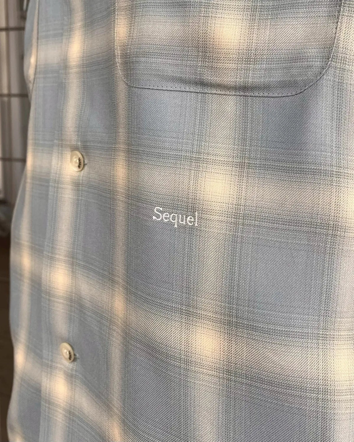 SEQUEL / OMBRE CHECK LONG SLEEBE SHIRT (SQ-26SS-SH-02)