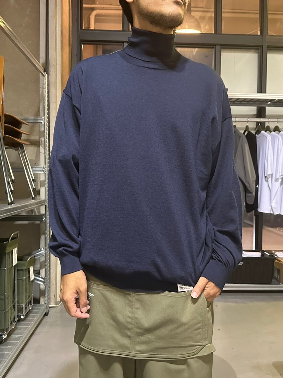 フレッシュサービス TECH HIGH GAUGE CREW NECK KNIT FreshService / TECH HIGH GAUGE CREW NECK KNIT – CASDAY