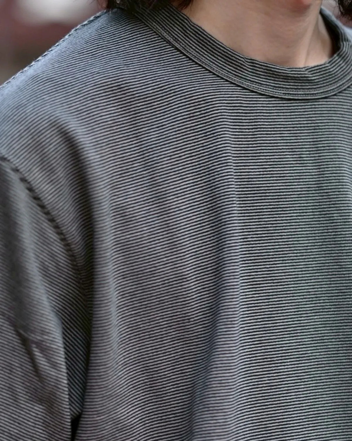 nanamica / Micro Stripe Pocket Tee (S25FH069)