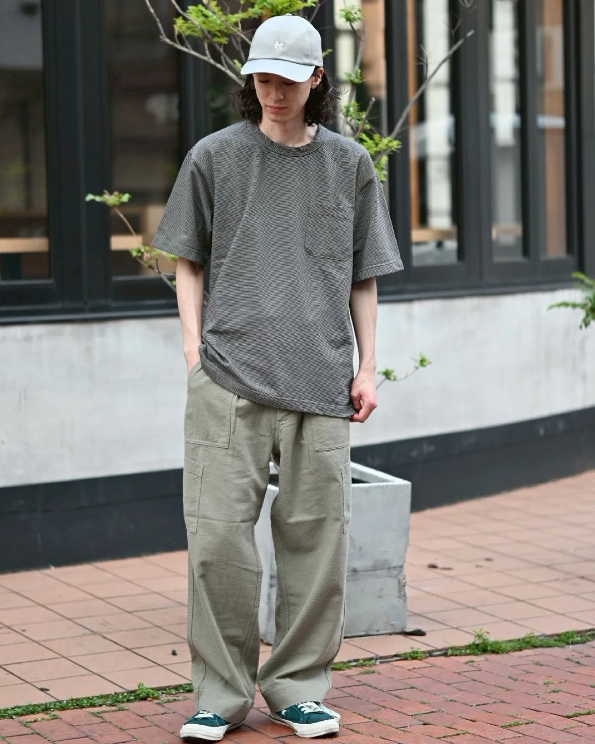 nanamica (ナナミカ) / Micro Stripe Pocket Tee | 公式通販 JACK in