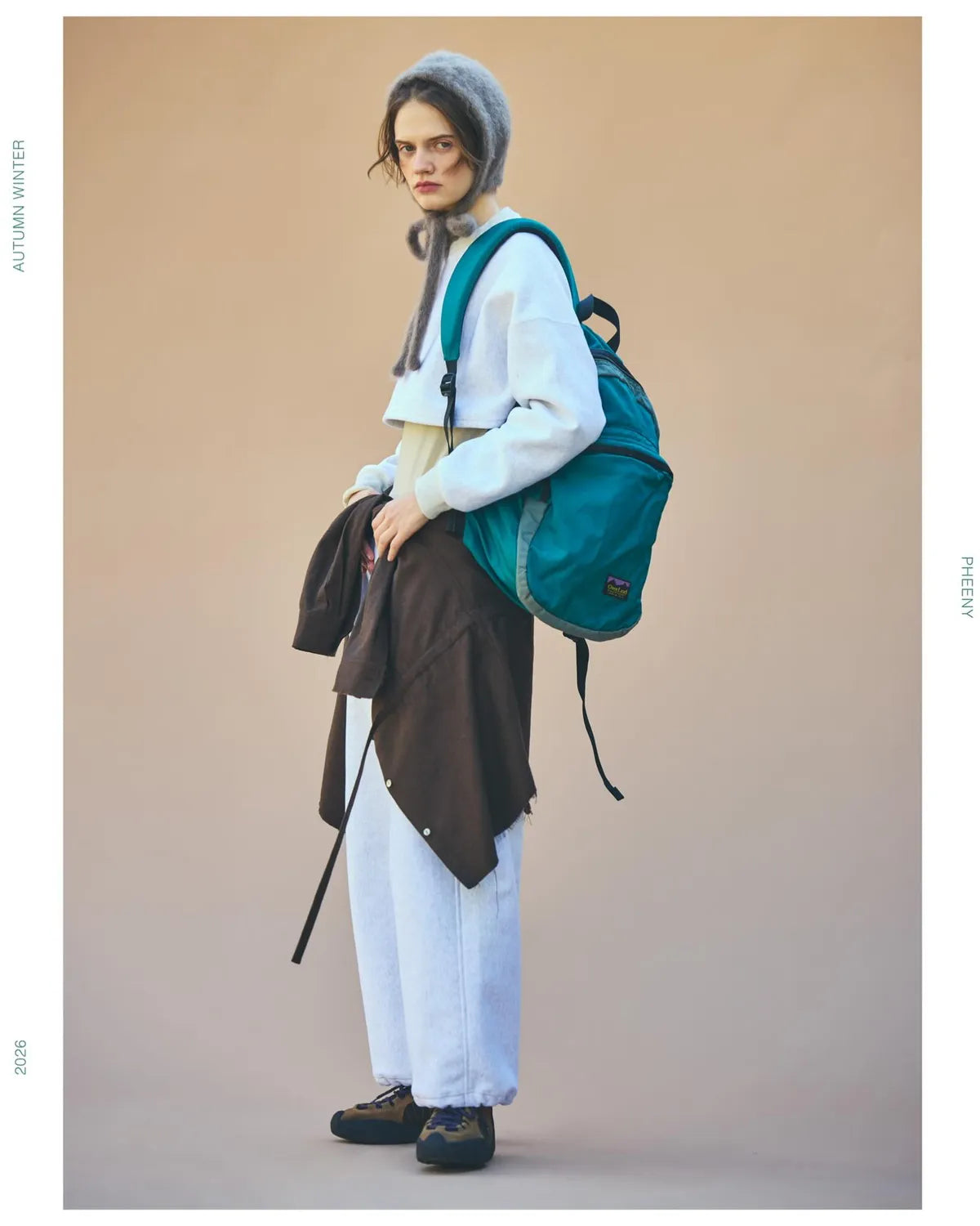 PHEENY / Athletic Fleece Tucked Wide Sweat Pants (PA26-CS04)