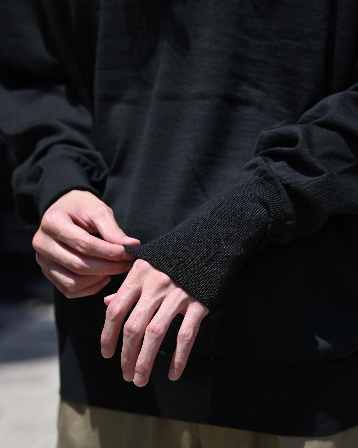 A.PRESSE / Wool Knit L/S Polo Shirts (25AAP-03-08)