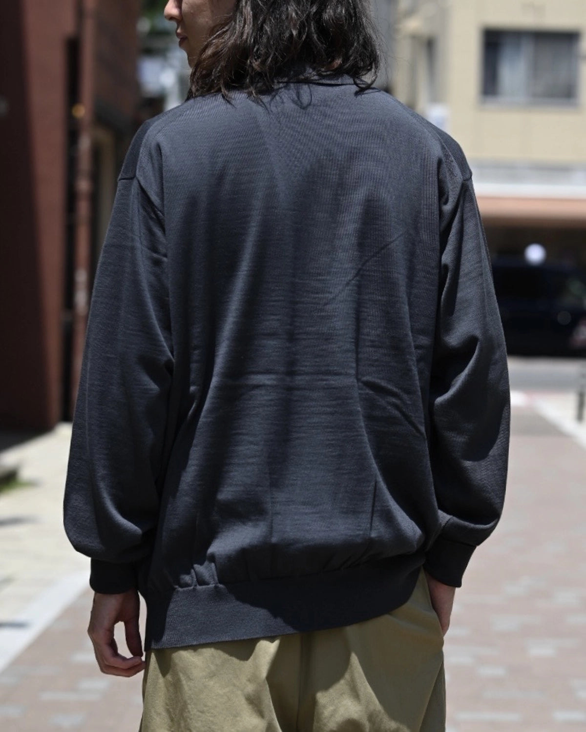 A.PRESSE / Wool Knit Henley Neck Sweater (25AAP-03-09)