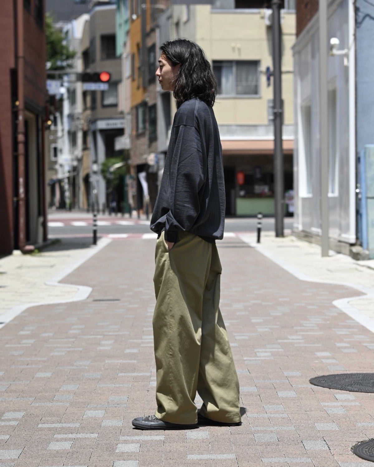 A.PRESSE / Wool Knit Henley Neck Sweater (25AAP-03-09)