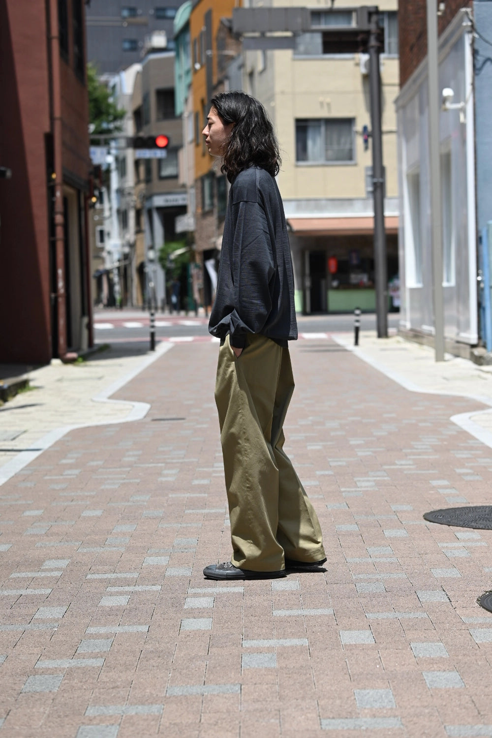 A.PRESSE / Wool Knit Henley Neck Sweater (25AAP-03-09)