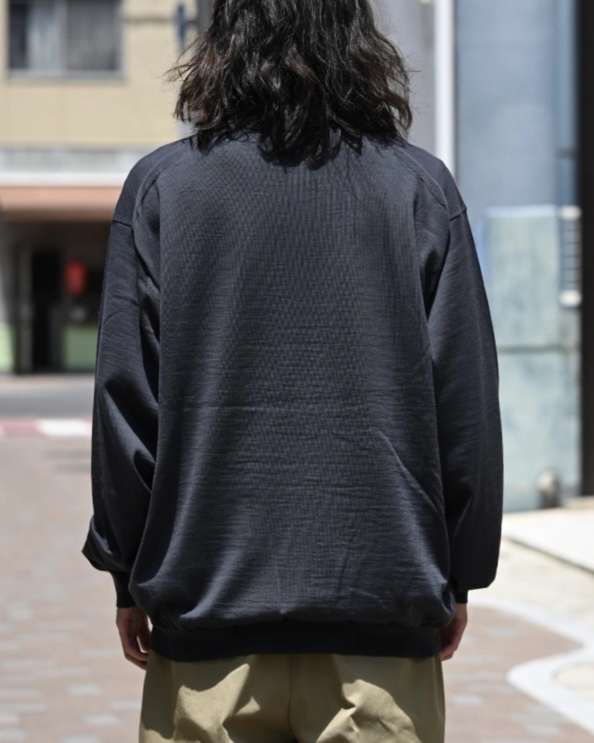 A.PRESSE / Wool Knit Henley Neck Sweater (25AAP-03-09)