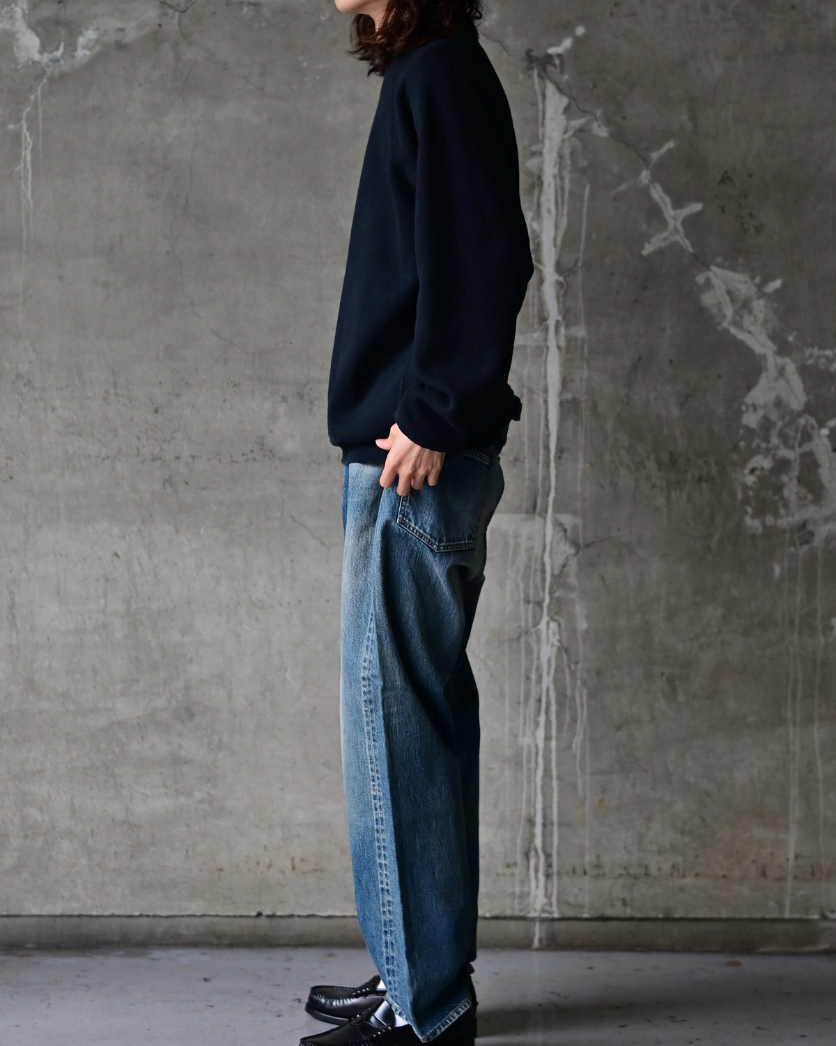 A.PRESSE / Vintage Double V Sweatshirt (26AAP-05-16)