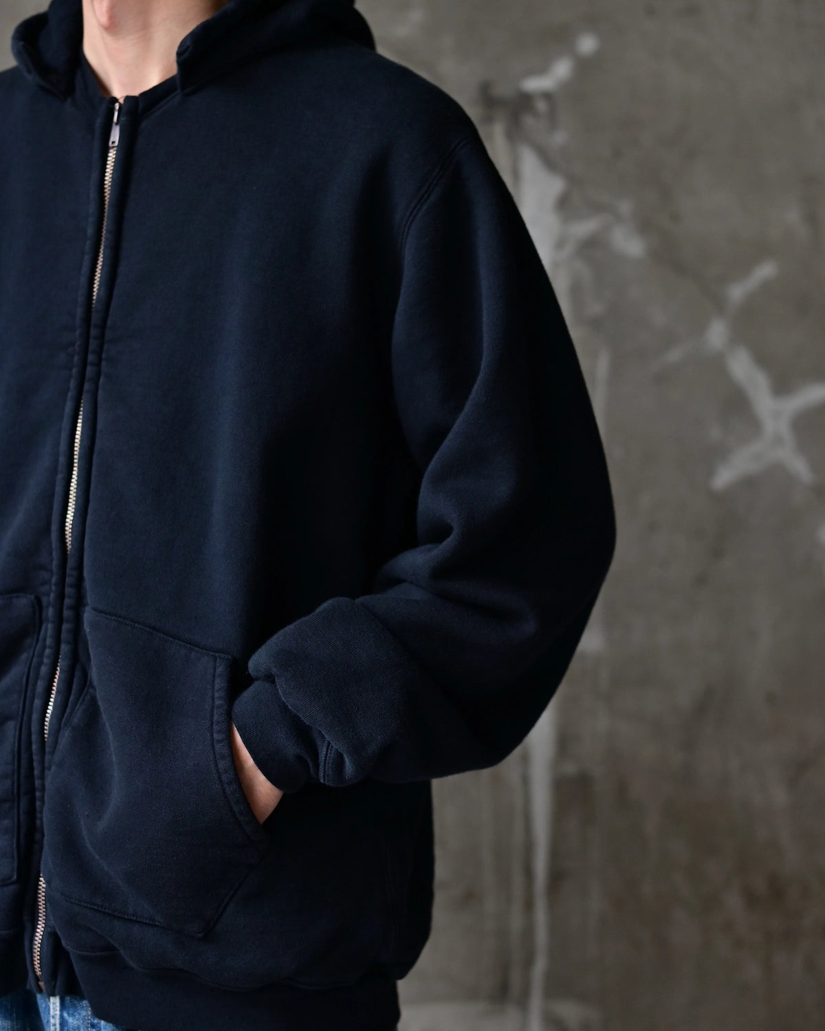 A.PRESSE / Vintage Attached Hood Zip Parka (26AAP-05-15)