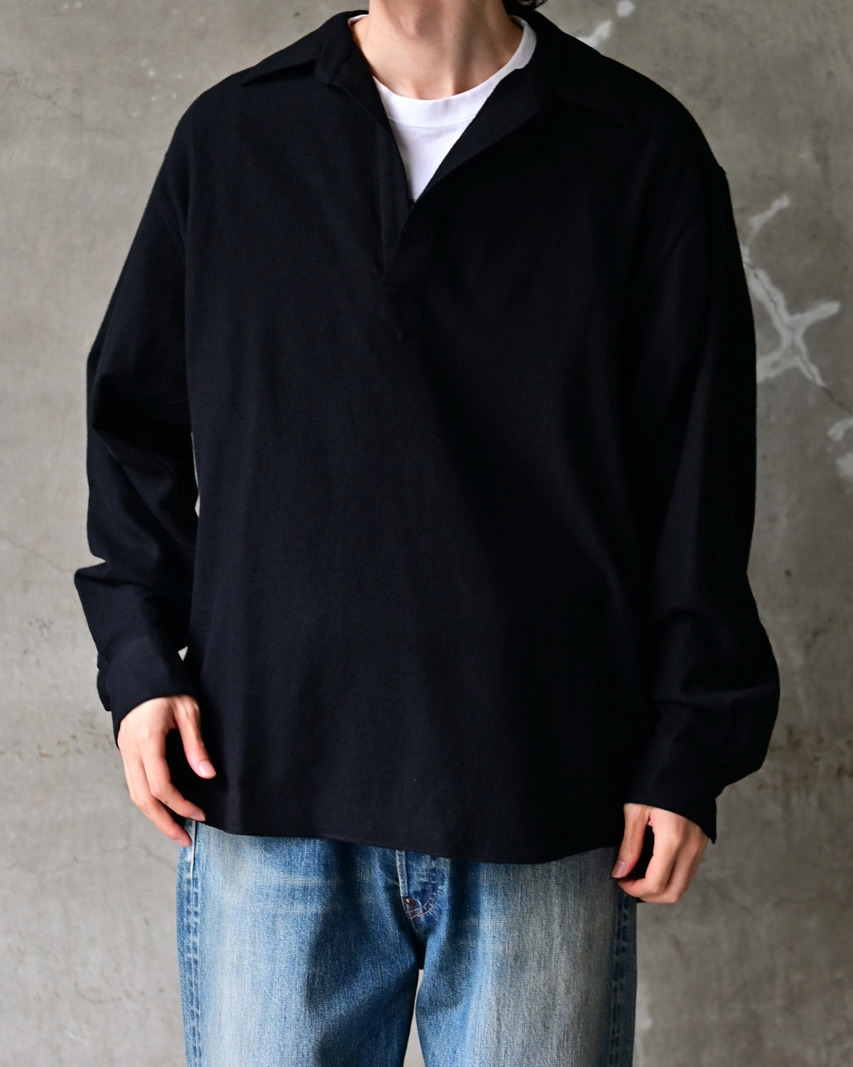 A.PRESSE / Wool Skipper Shirt (26AAP-02-17)