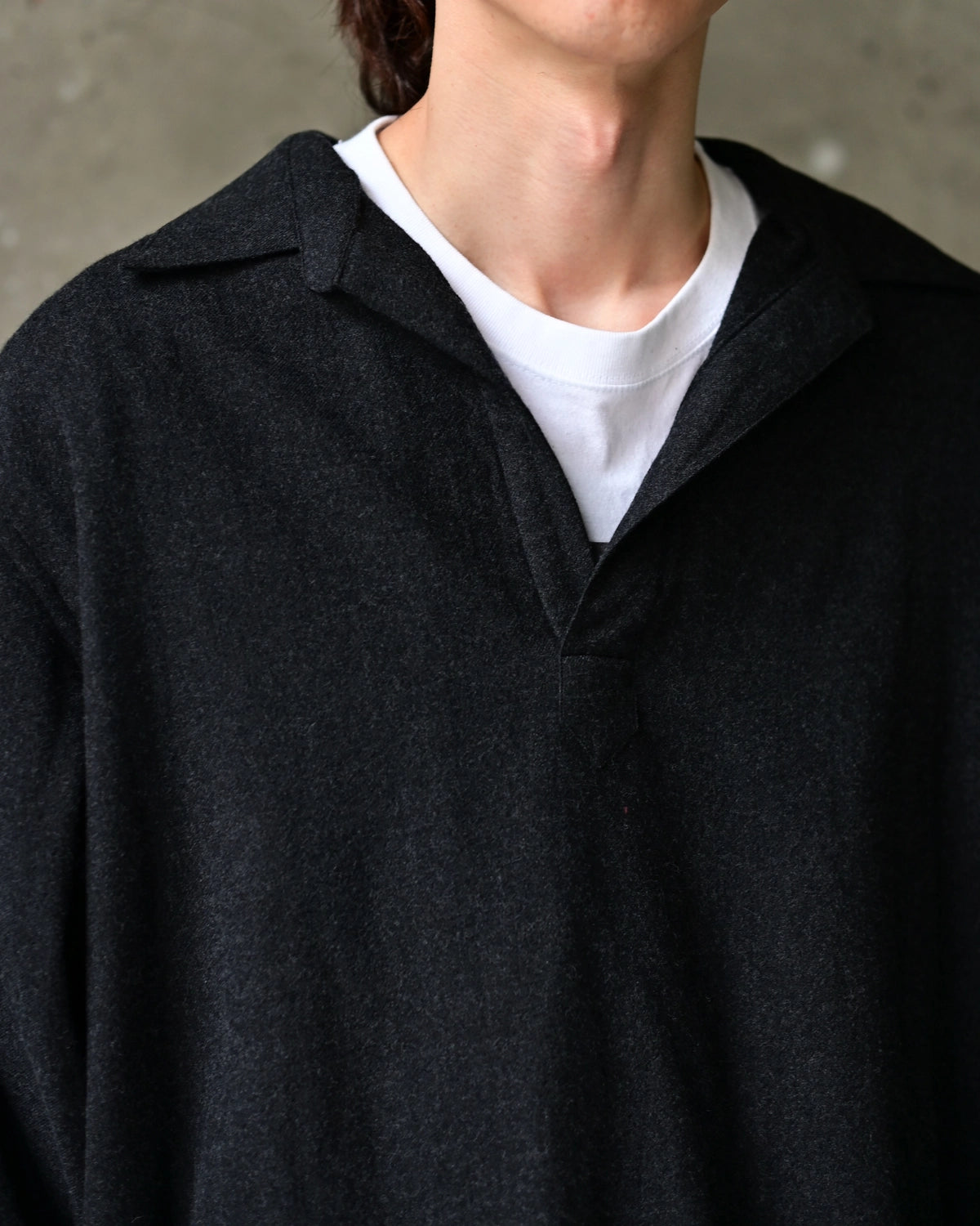 A.PRESSE / Wool Skipper Shirt (26AAP-02-17)