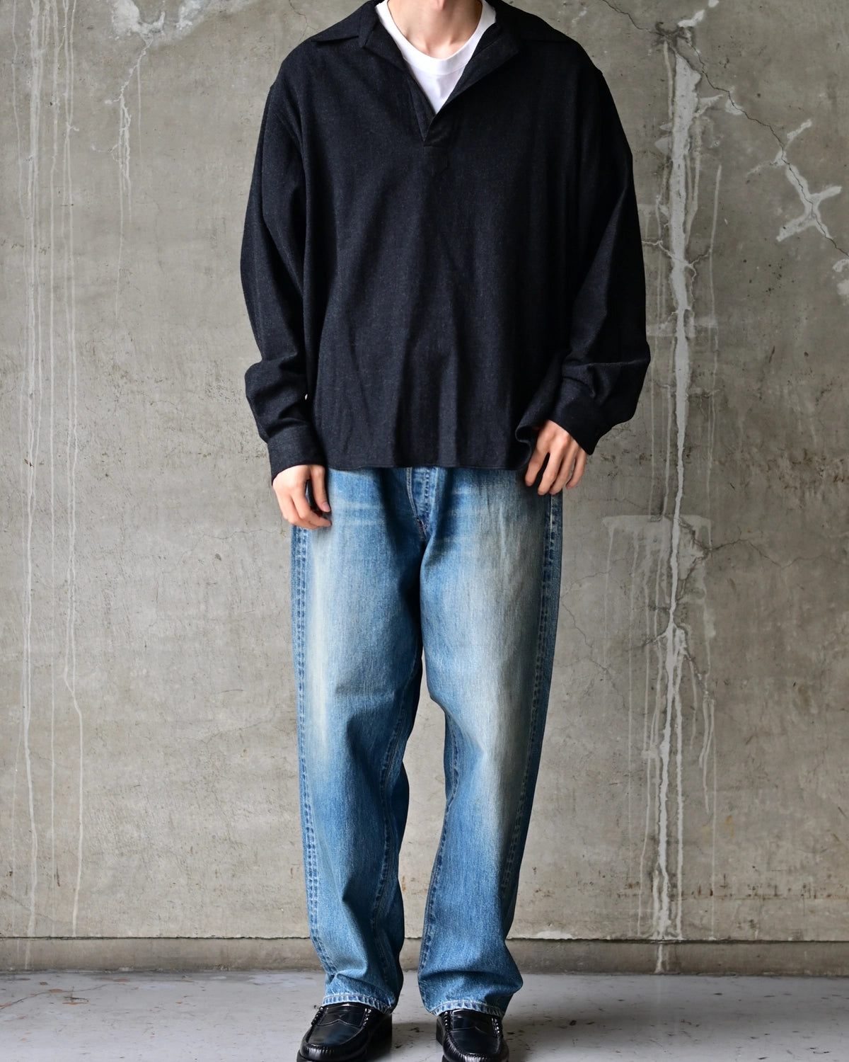 A.PRESSE / Wool Skipper Shirt (26AAP-02-17)