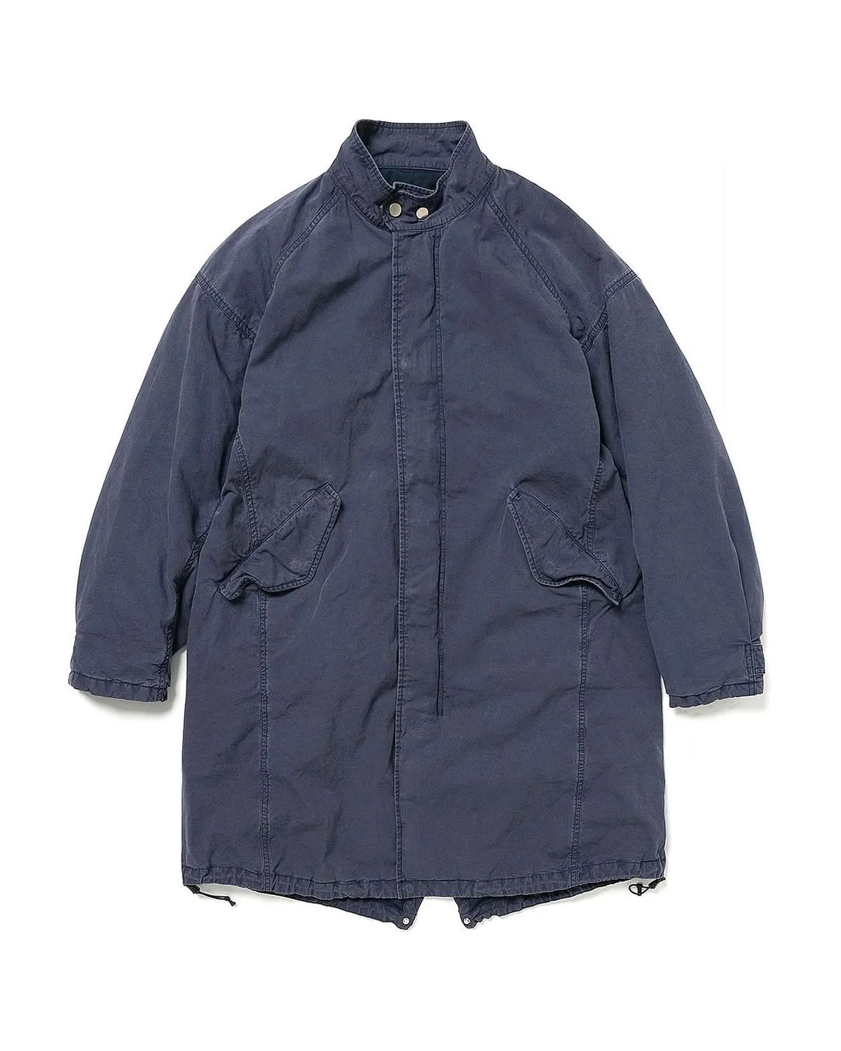 NONNATIVE / TROOPER COAT COTTON TYPEWRITER SULFUR DYE WITH GORE-TEX WINDSTOPPER® (NN-J4613)