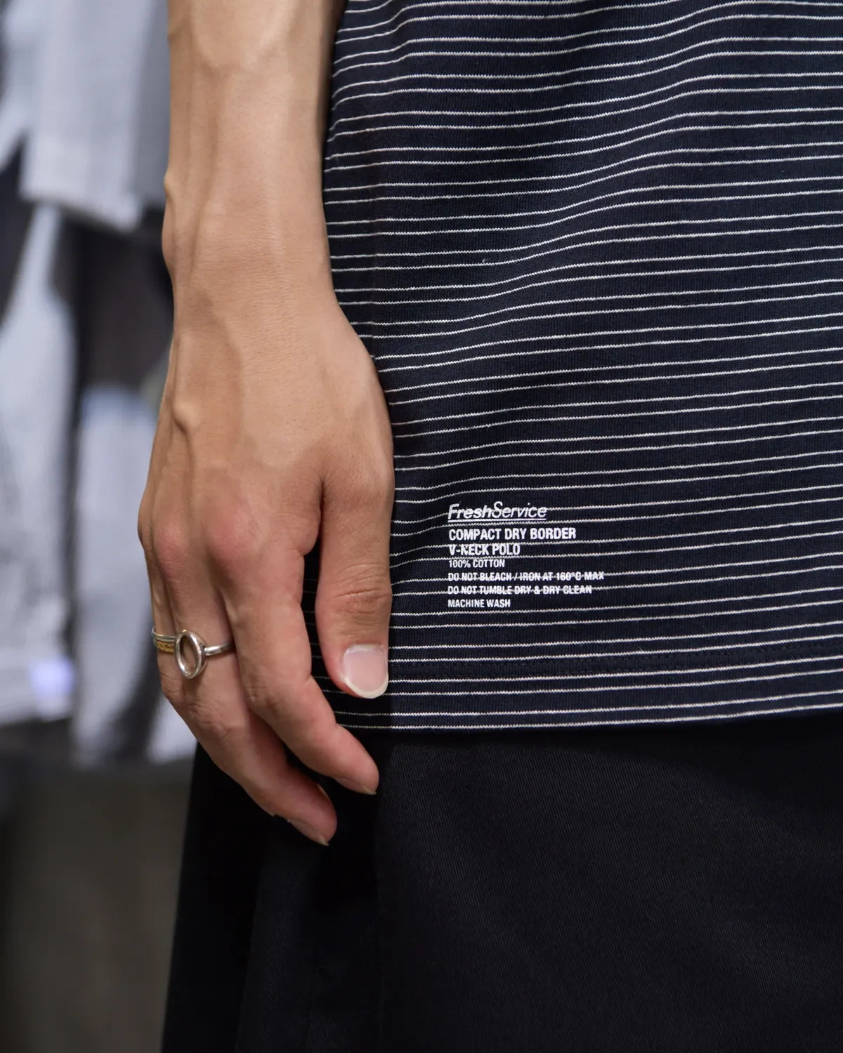 FreshService / CONPACT DRY BORDER V-NECK POLO (FSC262-70120)