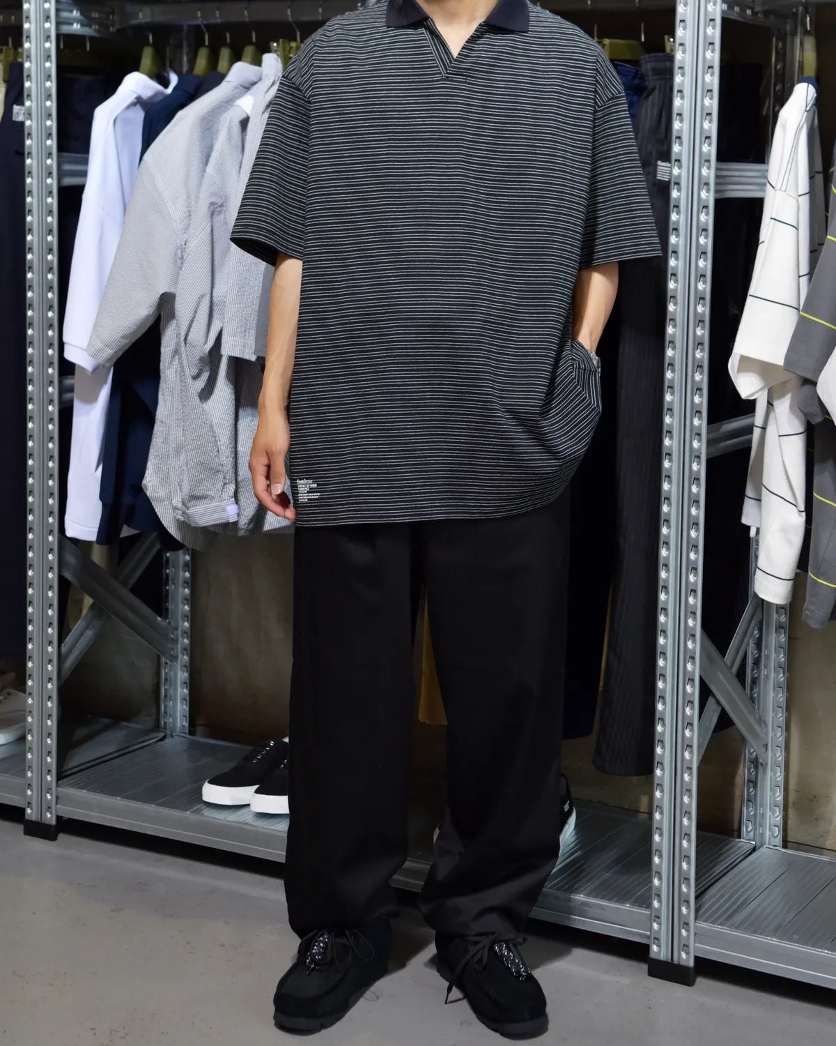 FreshService / CONPACT DRY BORDER V-NECK POLO (FSC262-70120)