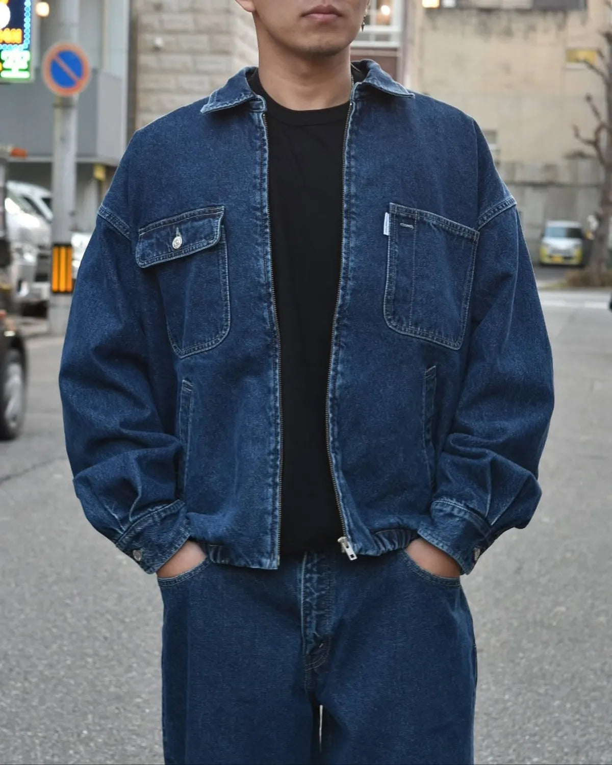 COOTIE PRODUCTIONS® / Denim Zip Up Work Jacket (CTE-25S202)