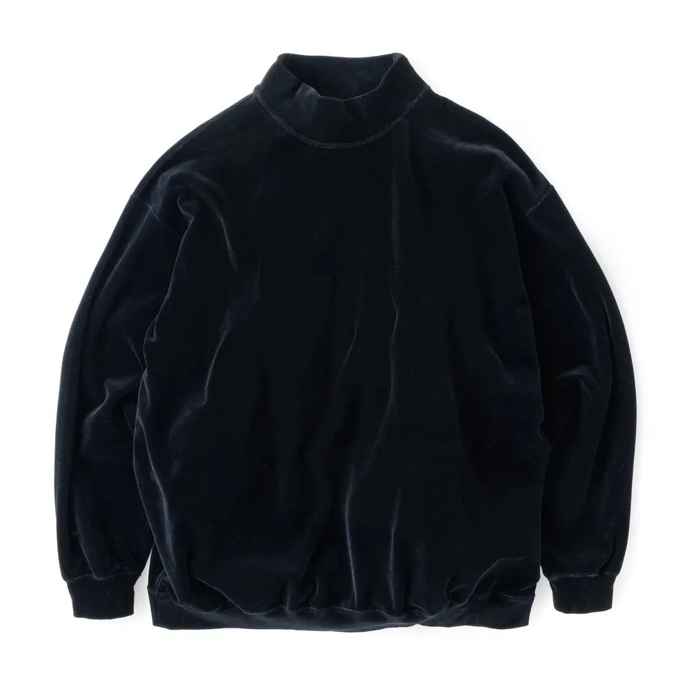 Graphpaper / Compact Velour Mock Neck (GM243-70291)