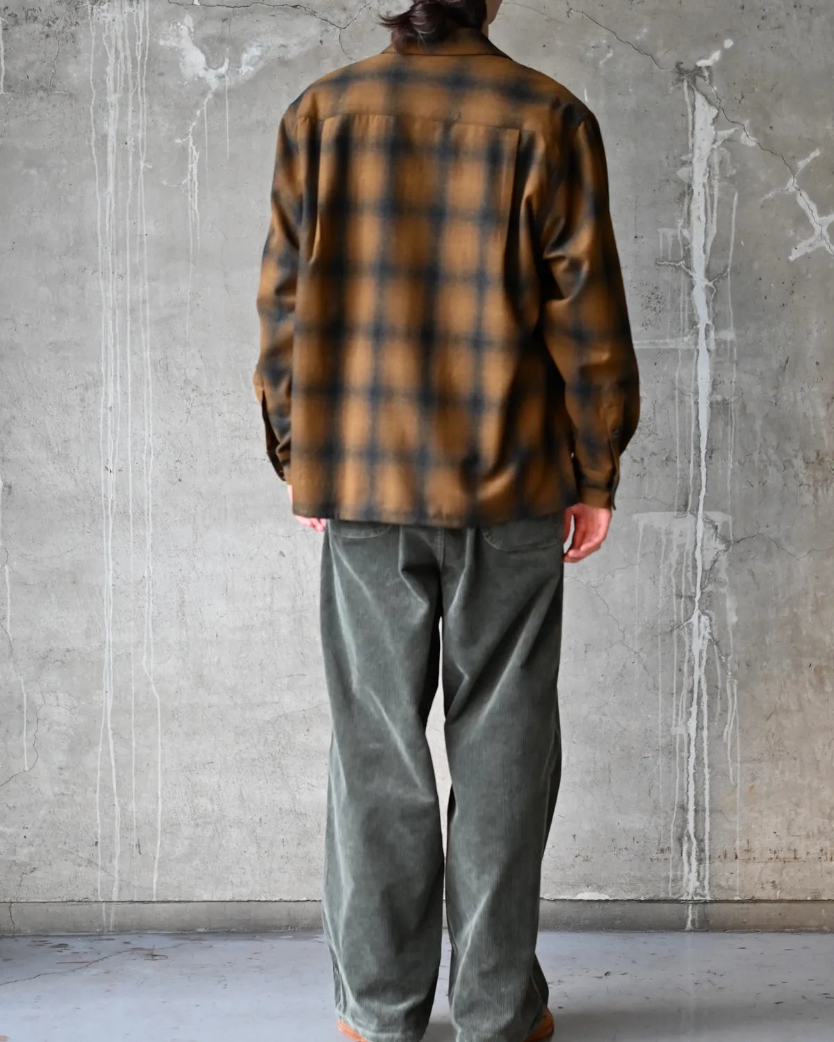 WACKO MARIA × PENDLETON / WOOL OMBRE CHECK OPEN COLLAR SHIRT L/S -TYPE-2- (26FW-WMS-PE02)
