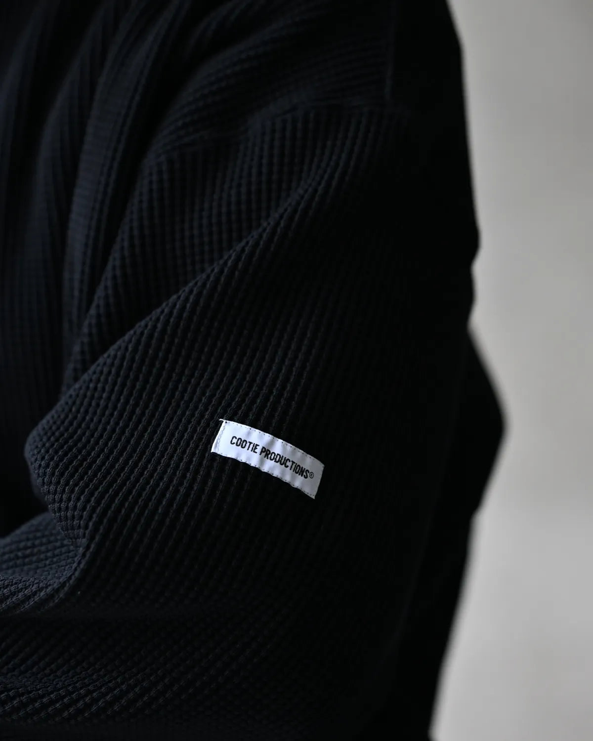 COOTIE PRODUCTIONS / N/C Waffle Henley-Neck Pullover (CTE-26A318)