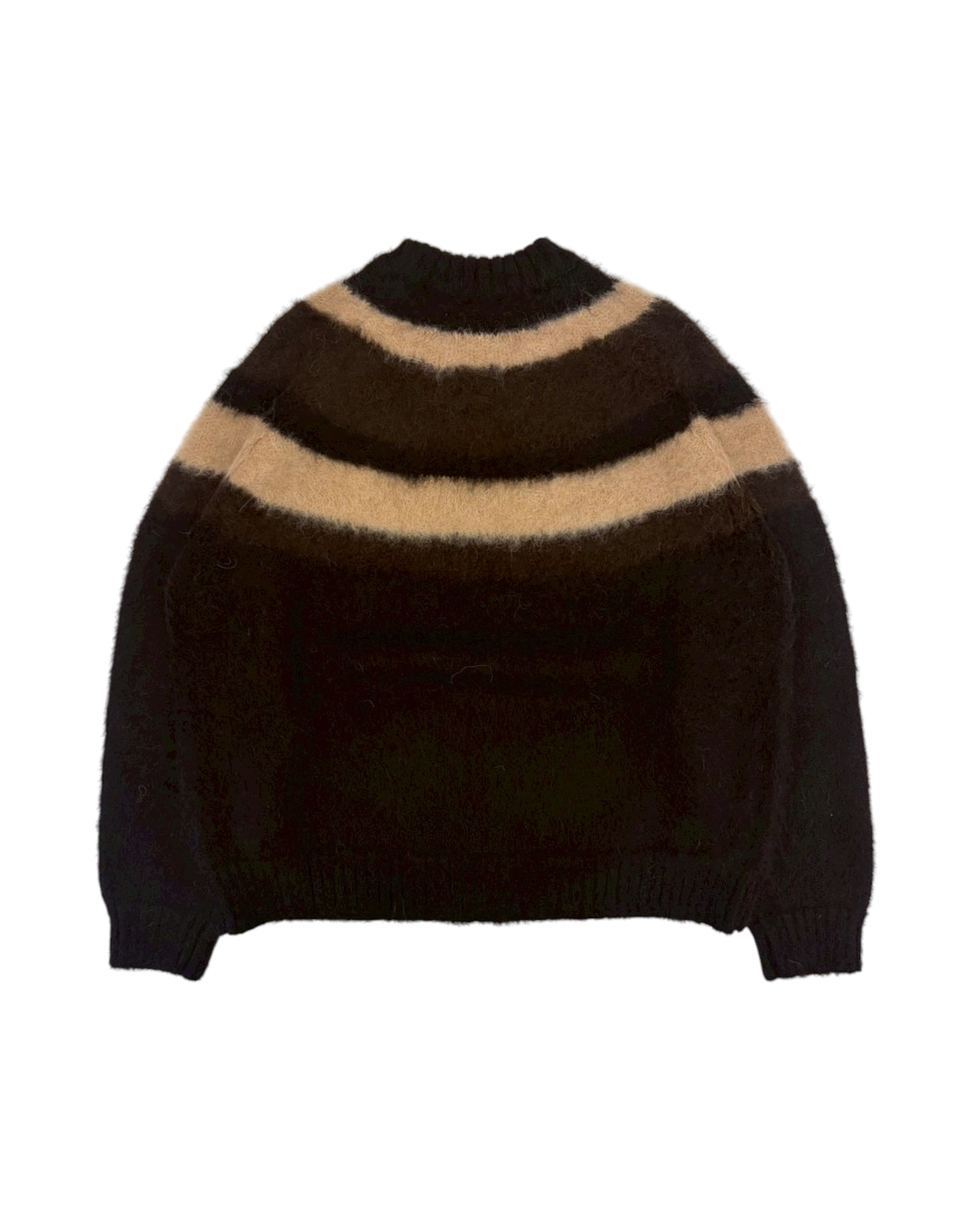 MARKAWARE / ALPACA BRUSHED STRIPED JUMPER (A25D02SW01C)