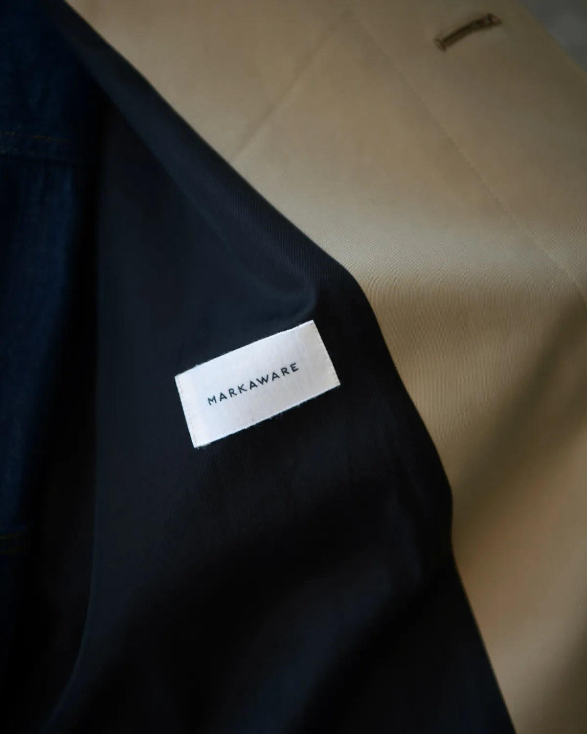 MARKAWARE / Organic Giza Gabardine Huge Single Trench Coat (A26A01CO01C)