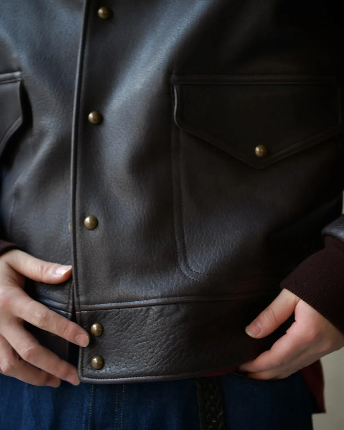 A.PRESSE / Leather A-1 Flight Jacket (26SAP-01-48)