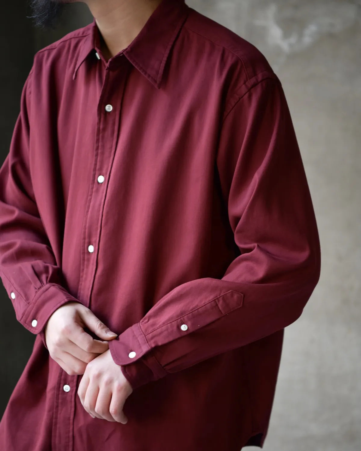 A.PRESSE / Double Weave Twill Regular Collar Shirts (26SAP-02-05)