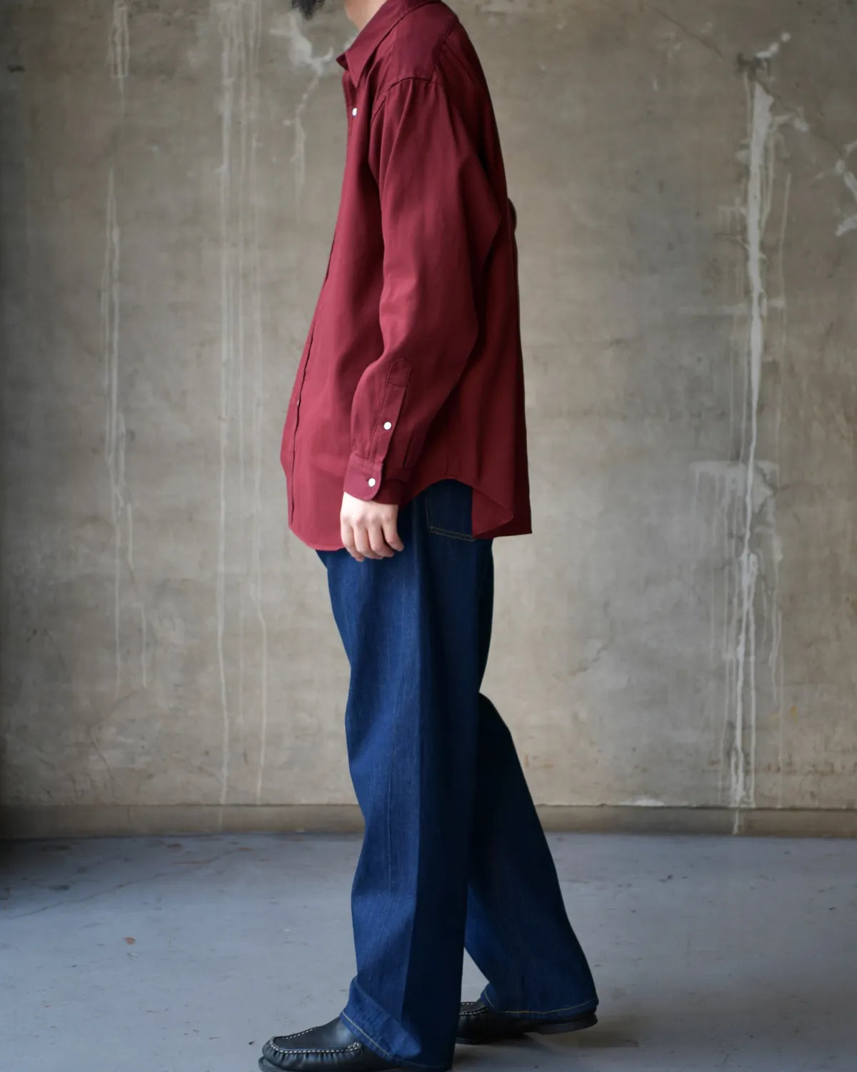 A.PRESSE / Double Weave Twill Regular Collar Shirts (26SAP-02-05)