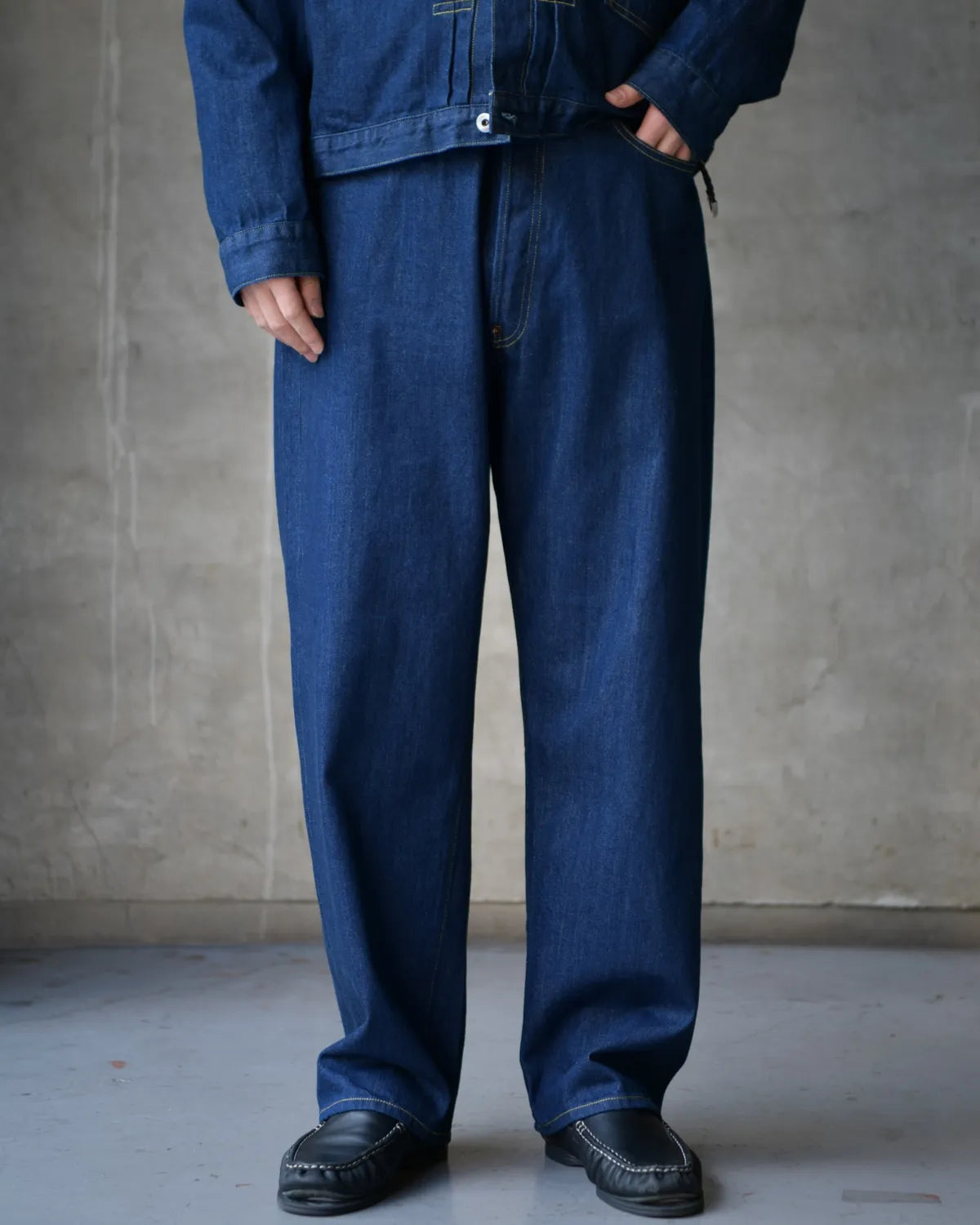 A.PRESSE / No.22 Washed Wide Denim Pants (26SAP-04-27)