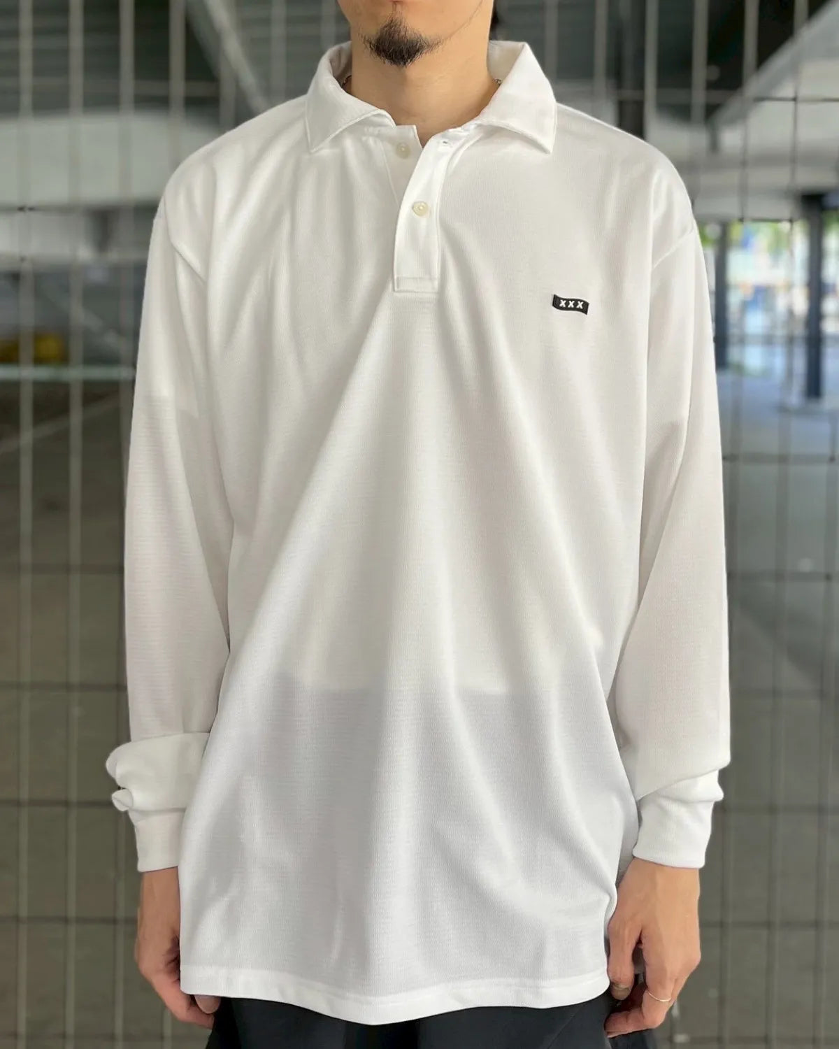 GOD SELECTION XXX / Mini Box Logo Long Sleeve Polo (GX-S26-CS-04)