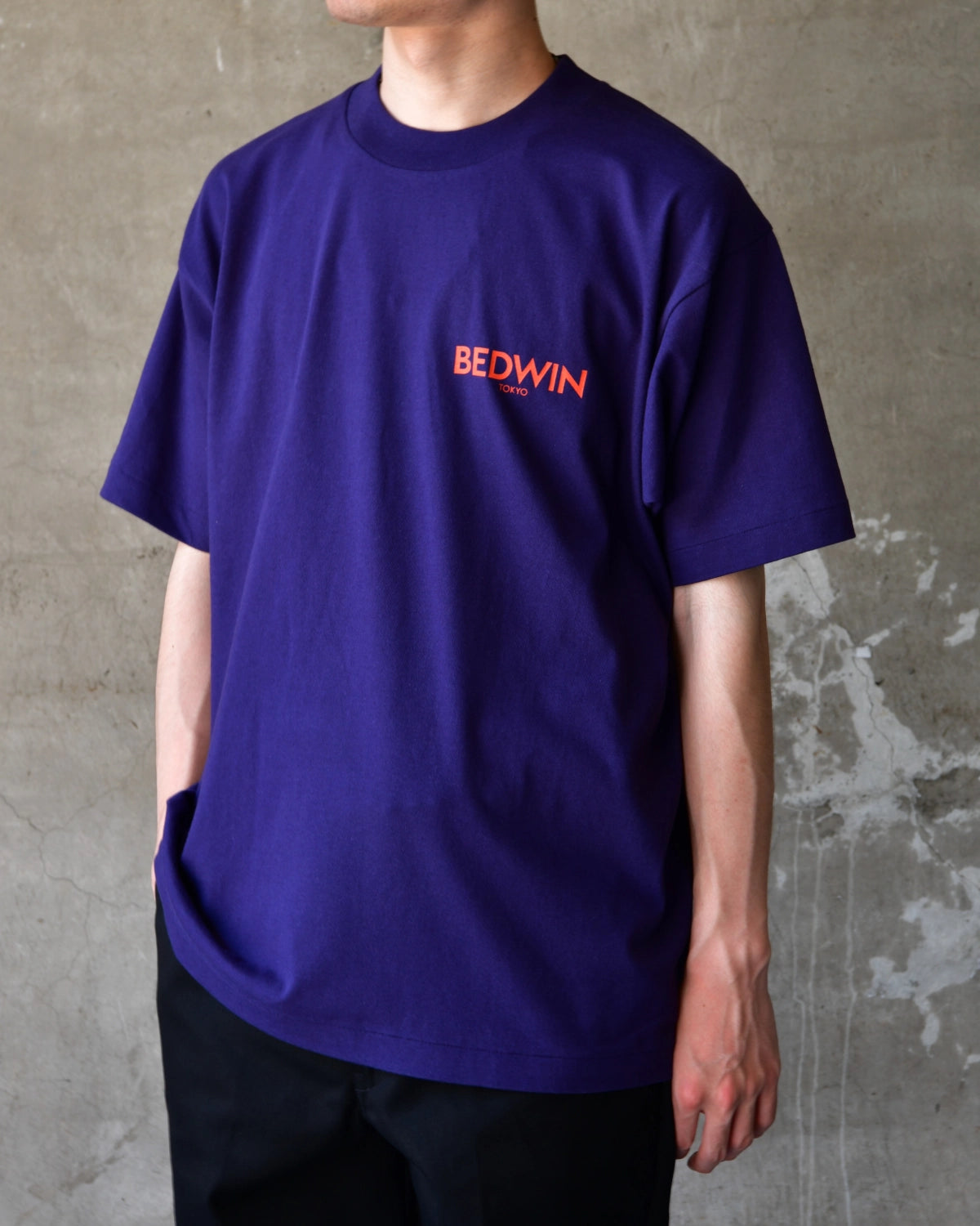 BEDWIN & THE HEARTBREAKERS / S/S PRINTED TEE "Chunky Logo" (26AB2258)