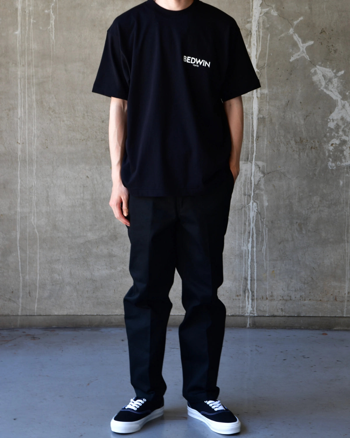 BEDWIN & THE HEARTBREAKERS / S/S PRINTED TEE "Chunky Logo" (26AB2258)