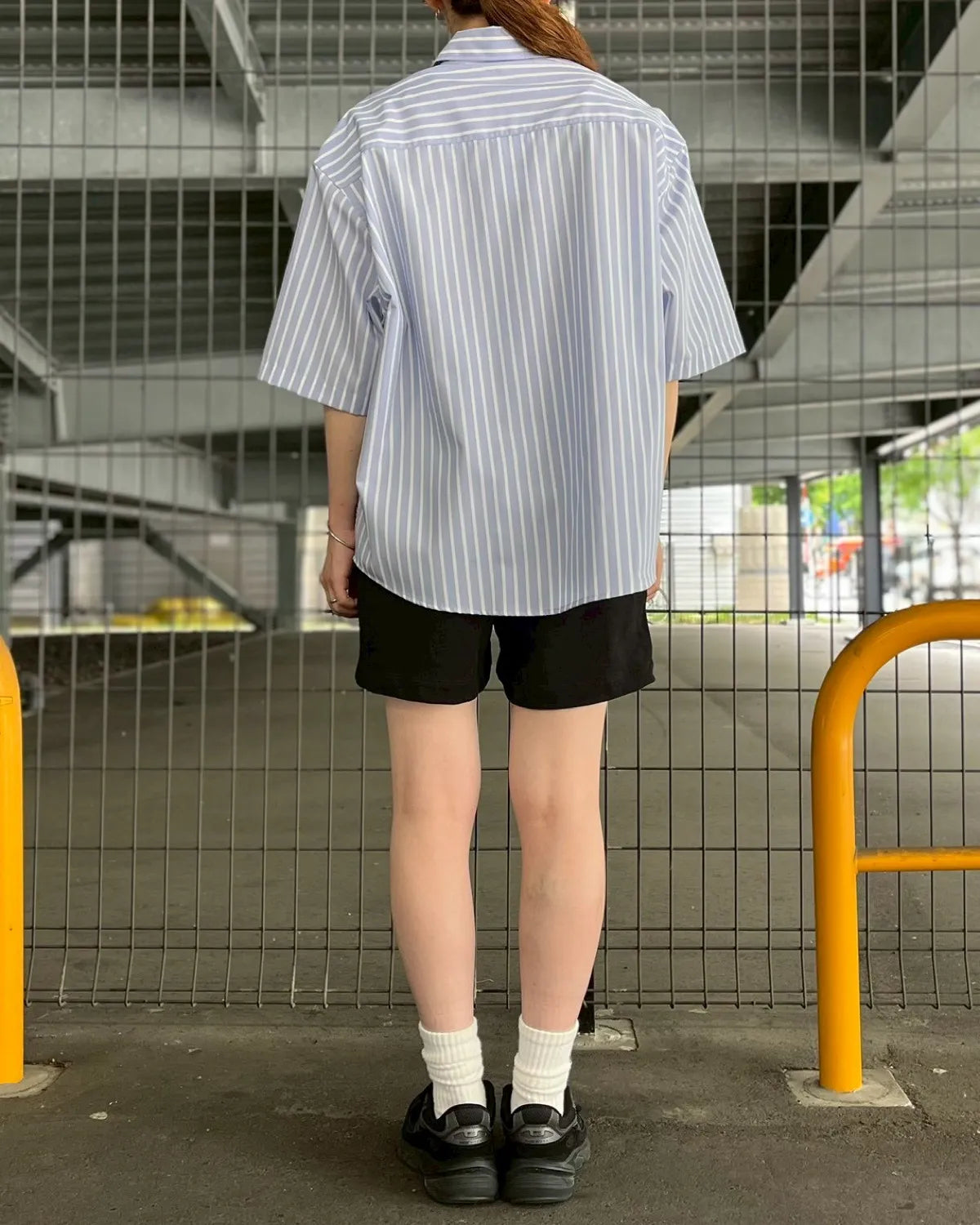 GOD SELECTION XXX / Initial Logo Stripe S/S Shirt (GXL-S26-SH-01)