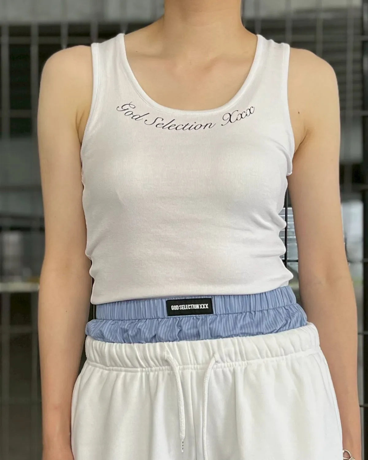 GOD SELECTION XXX / Script Logo Tank Top (GXL-S26-CS-04)