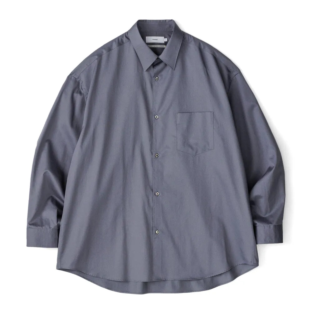 Graphpaper / Silicon Poplin Oversized Regular Collar Shirt (GM243-50144)