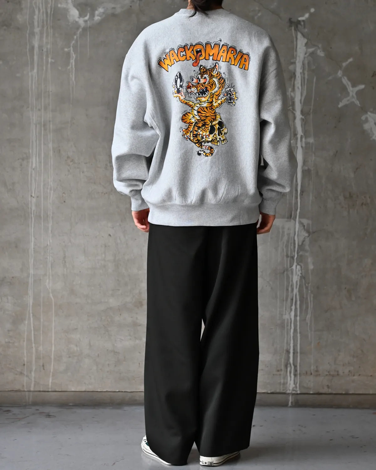 WACKO MARIA × Champion / REVERSE WEAVE CREW NECK SWEAT SHIRT (26FW-WMC-CP04)