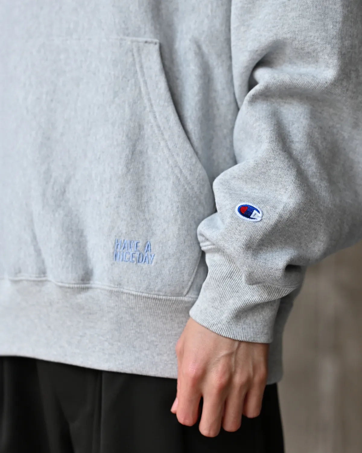 WACKO MARIA × Champion / REVERSE WEAVE HOODED SWEAT SHIRT -TYPE-1- (26FW-WMC-CP02)