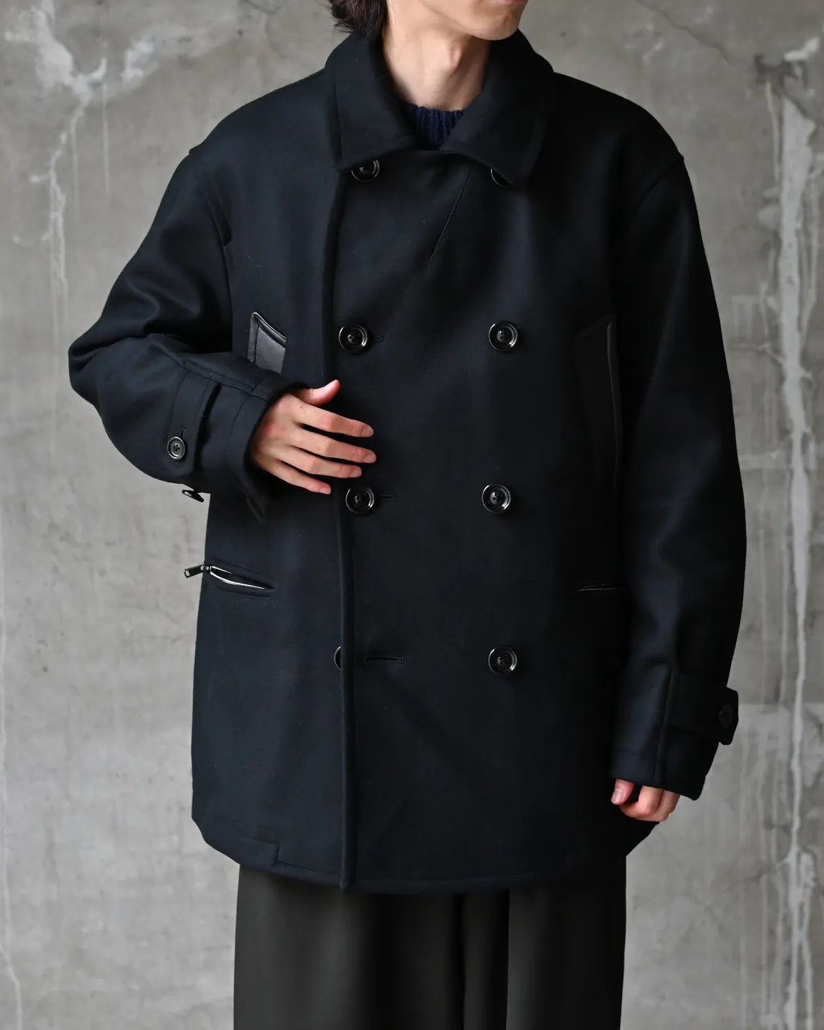 NONNATIVE / MARINER COAT WOOL DOUBLE MELTON WITH WINDSTOPPER (NN-JU4902)
