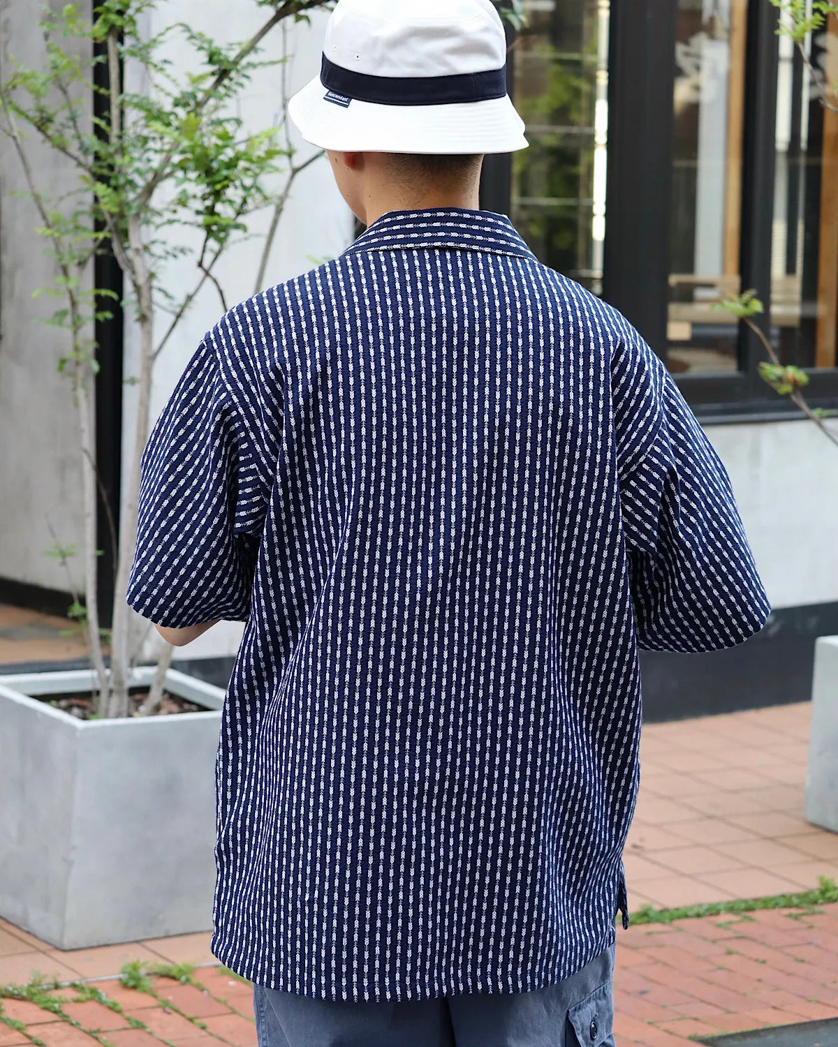 DESCENDANT / PIER OPEN COLLAR TEXTILE SS SHIRT (261CPDS-SHM06)