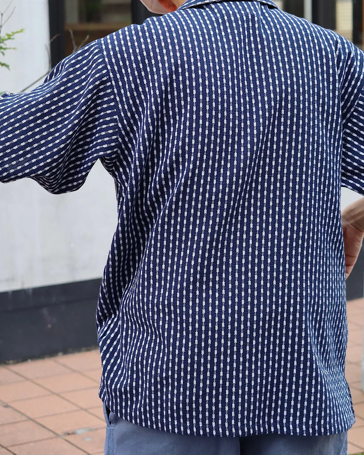 DESCENDANT / PIER OPEN COLLAR TEXTILE SS SHIRT (261CPDS-SHM06)