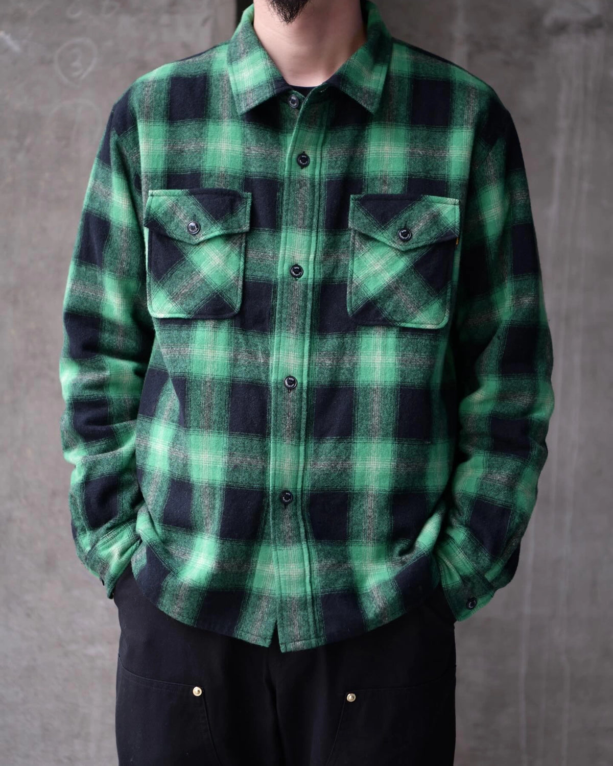 RATS / WOOL CHECK SHIRT JKT (25'RS-1104)