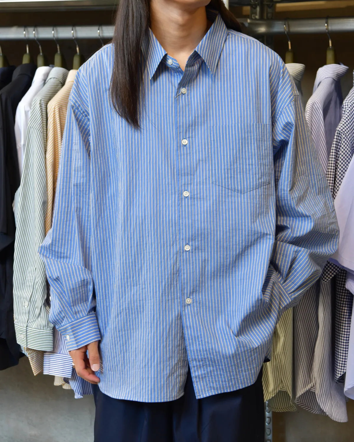 FreshService / HRAFTeX® L/S STRIPE SHIRT (FSC262-50007)