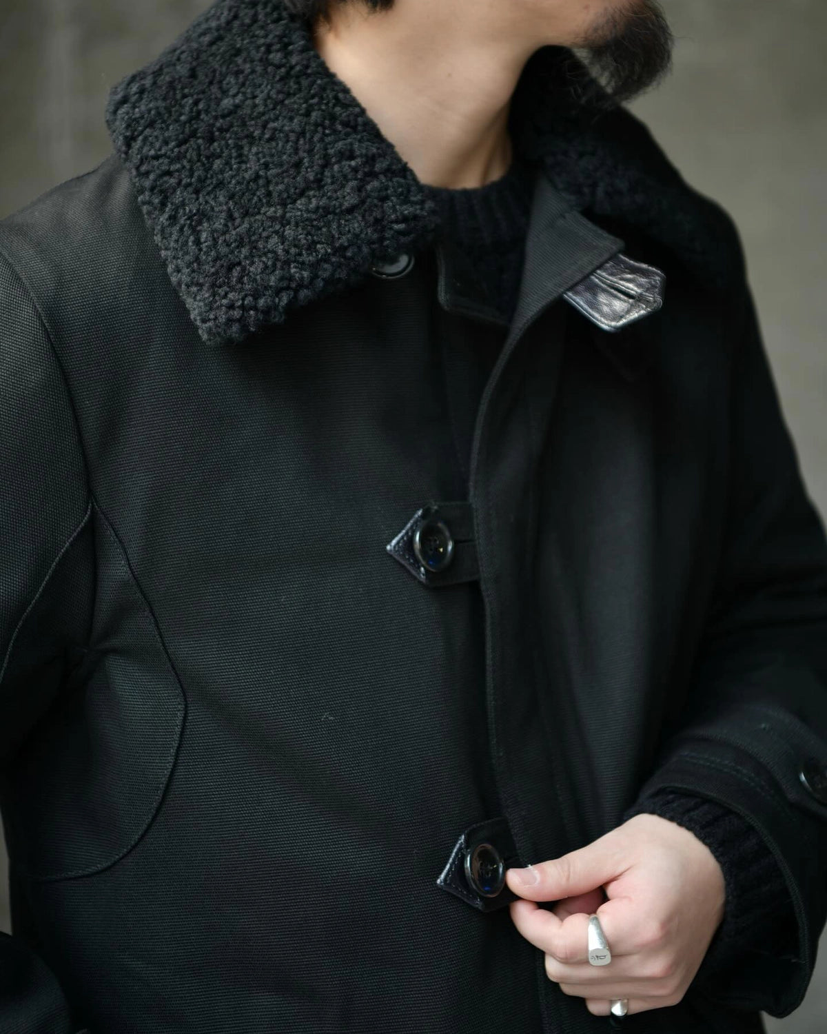 MINEDENIM / Mouton Collar Duck Military Haif CT (2511-9004)