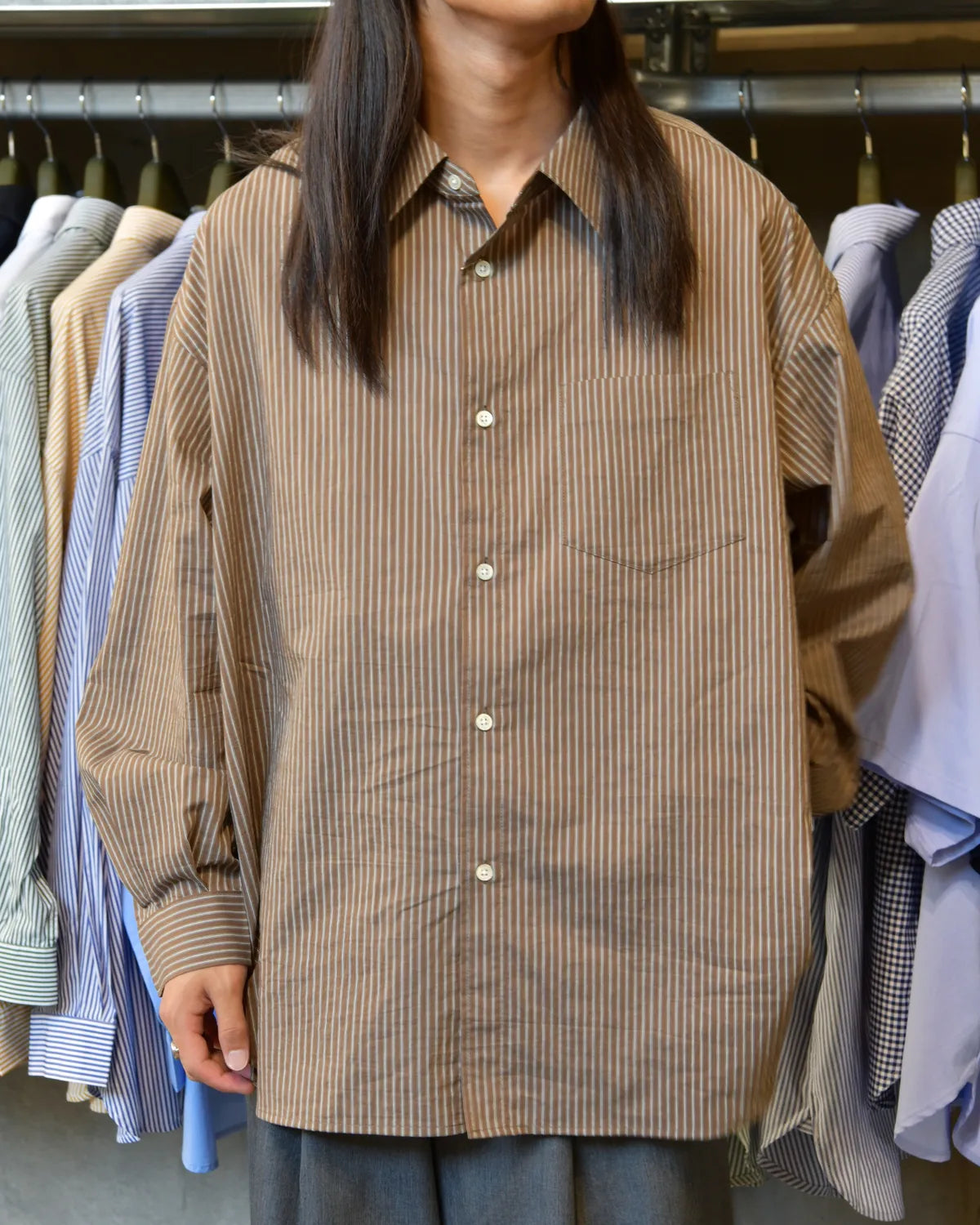 FreshService / HRAFTeX® L/S STRIPE SHIRT (FSC262-50007)